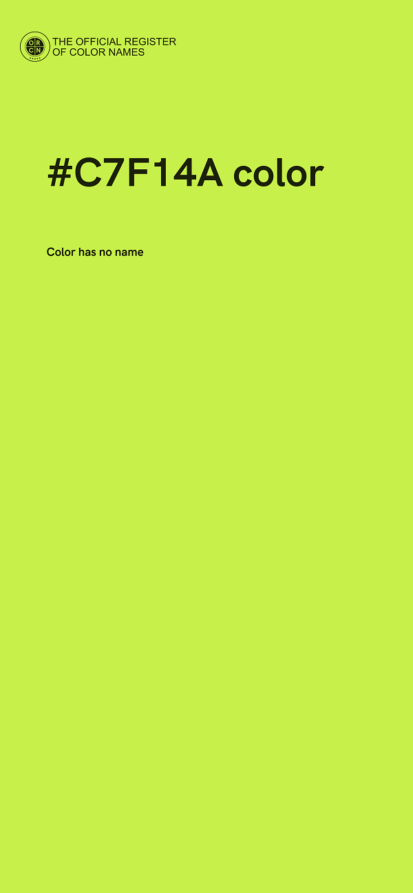 #C7F14A color image