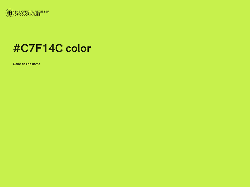 #C7F14C color image