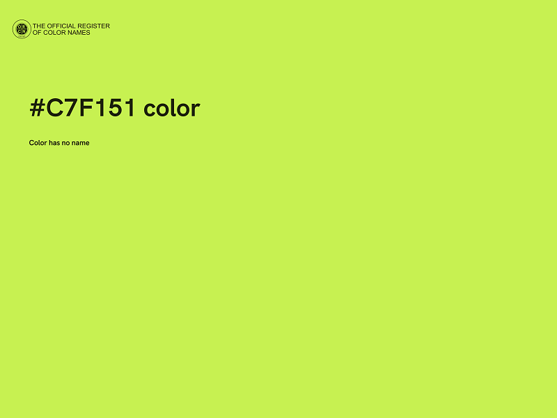 #C7F151 color image