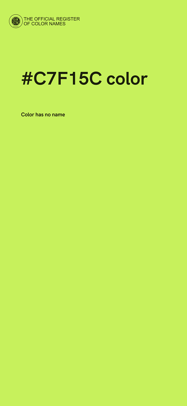 #C7F15C color image