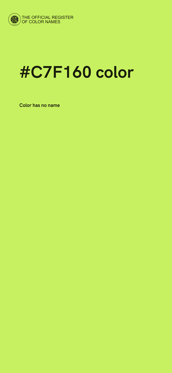 #C7F160 color image
