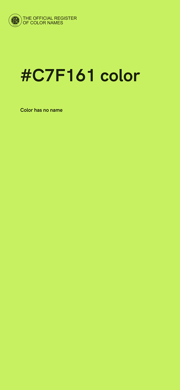 #C7F161 color image