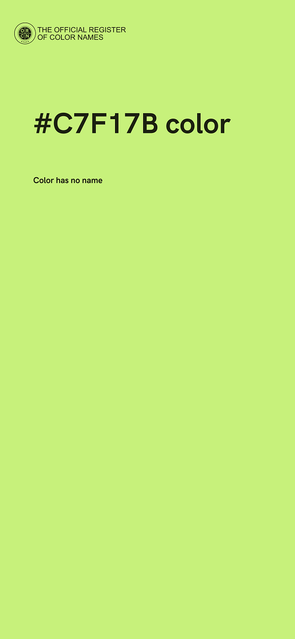 #C7F17B color image