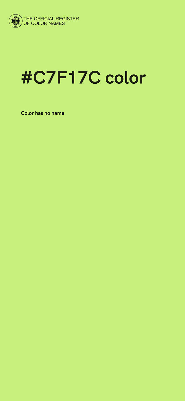 #C7F17C color image