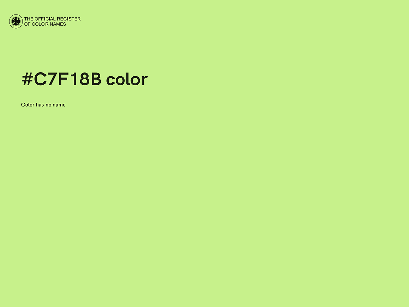 #C7F18B color image