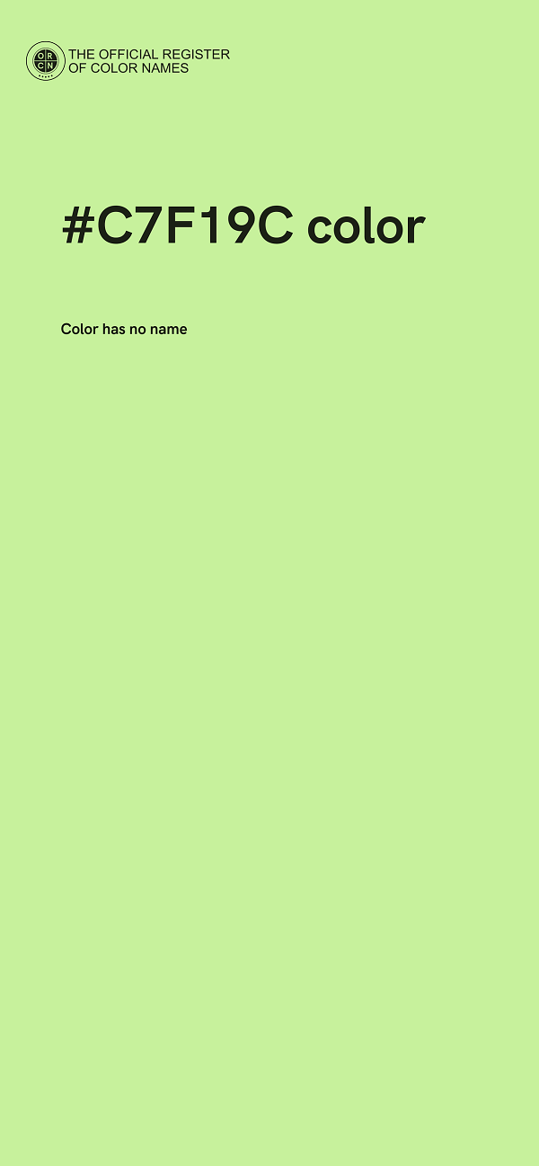 #C7F19C color image