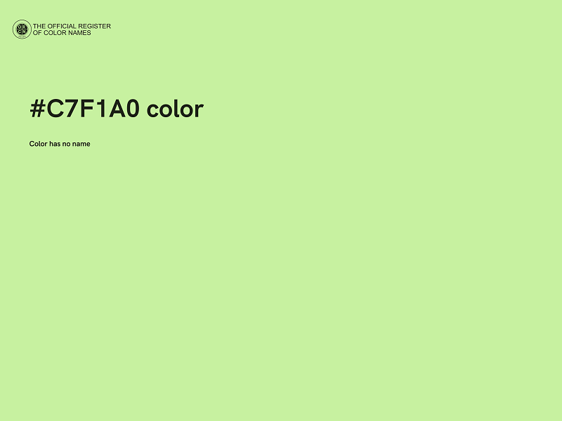 #C7F1A0 color image