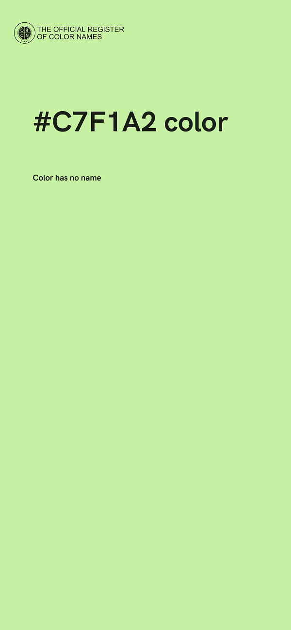 #C7F1A2 color image