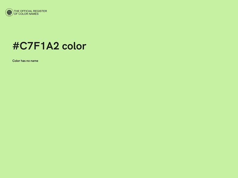 #C7F1A2 color image