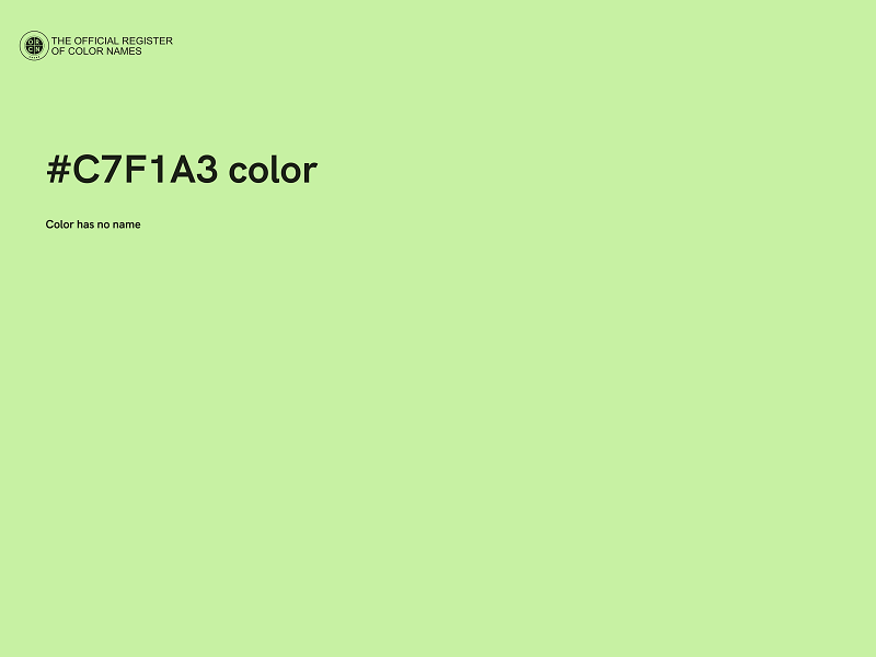 #C7F1A3 color image