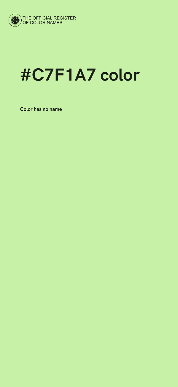 #C7F1A7 color image