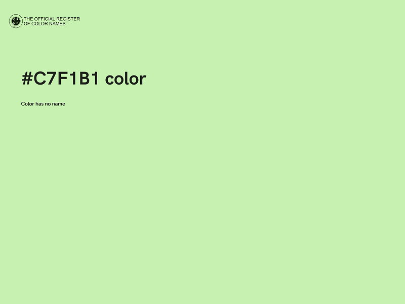 #C7F1B1 color image