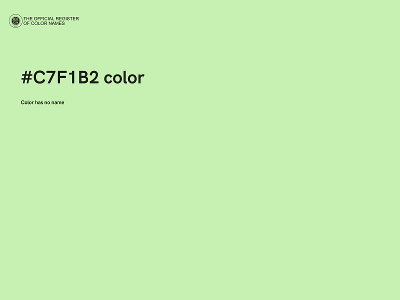 #C7F1B2 color image