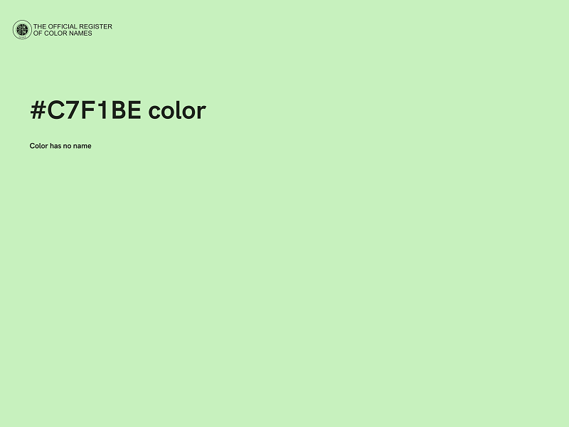 #C7F1BE color image