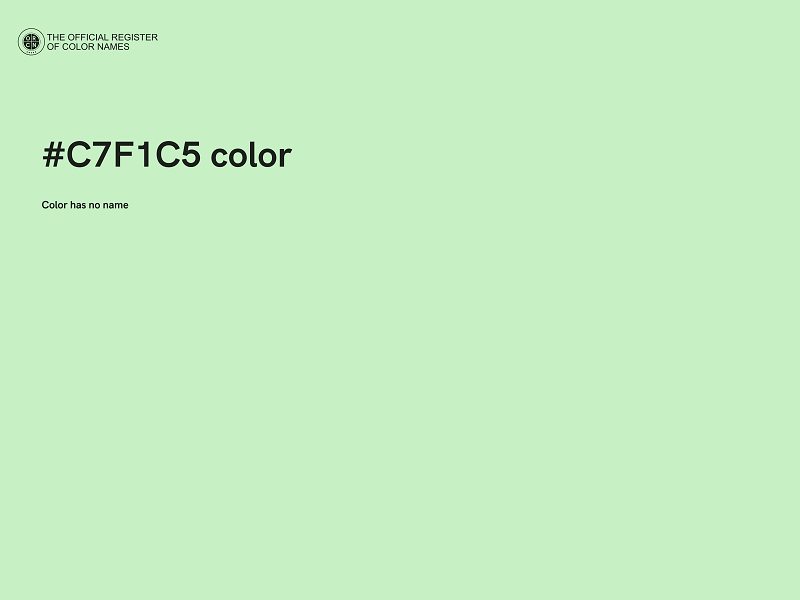 #C7F1C5 color image