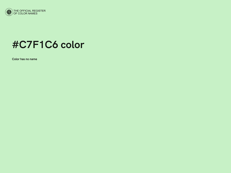 #C7F1C6 color image