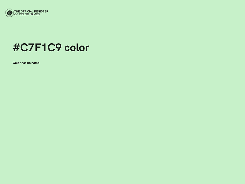 #C7F1C9 color image