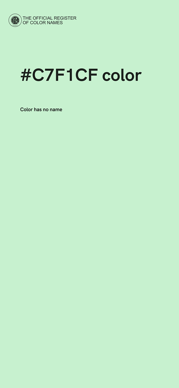 #C7F1CF color image
