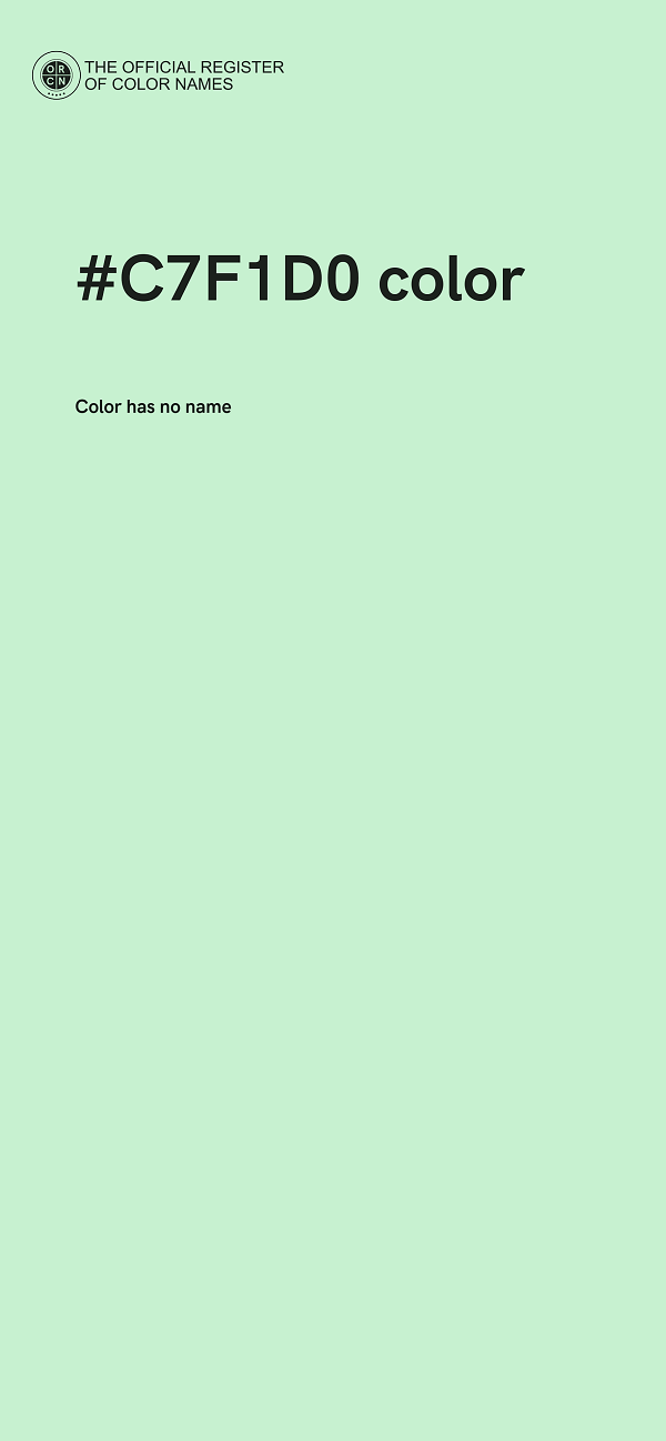 #C7F1D0 color image