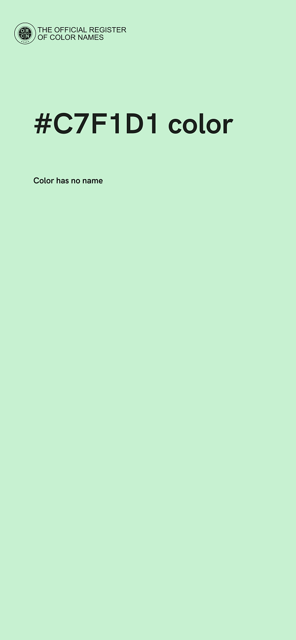 #C7F1D1 color image