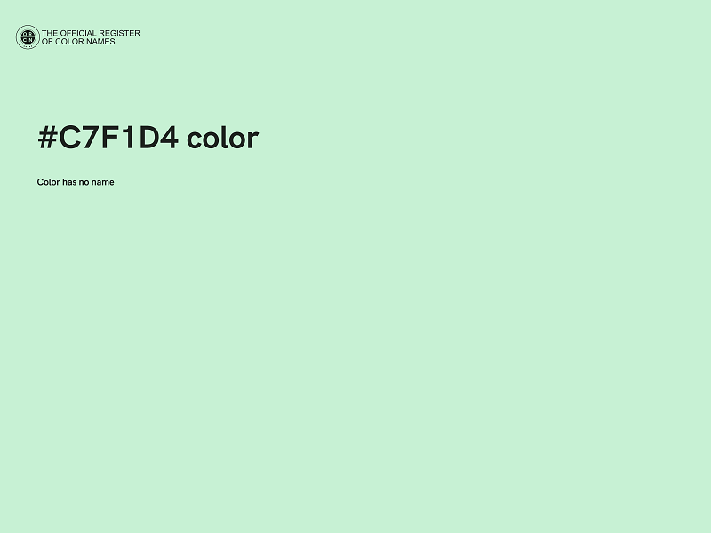 #C7F1D4 color image