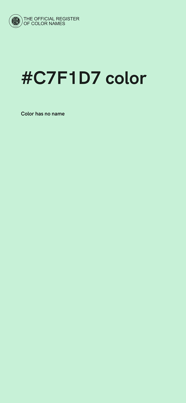 #C7F1D7 color image