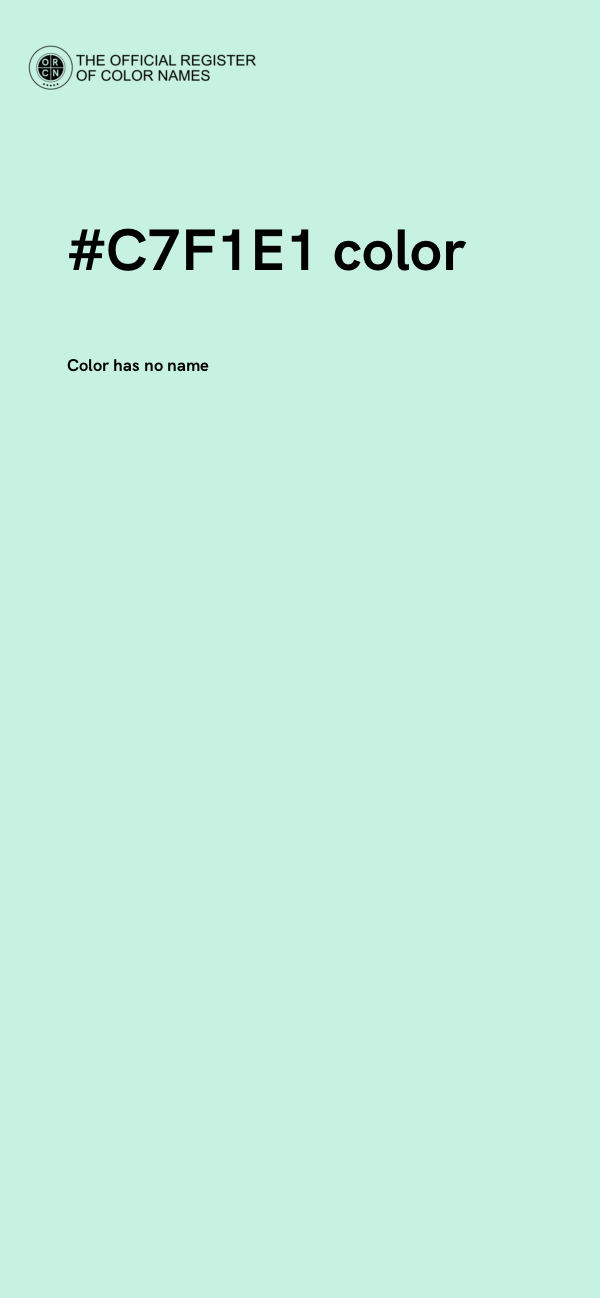 #C7F1E1 color image