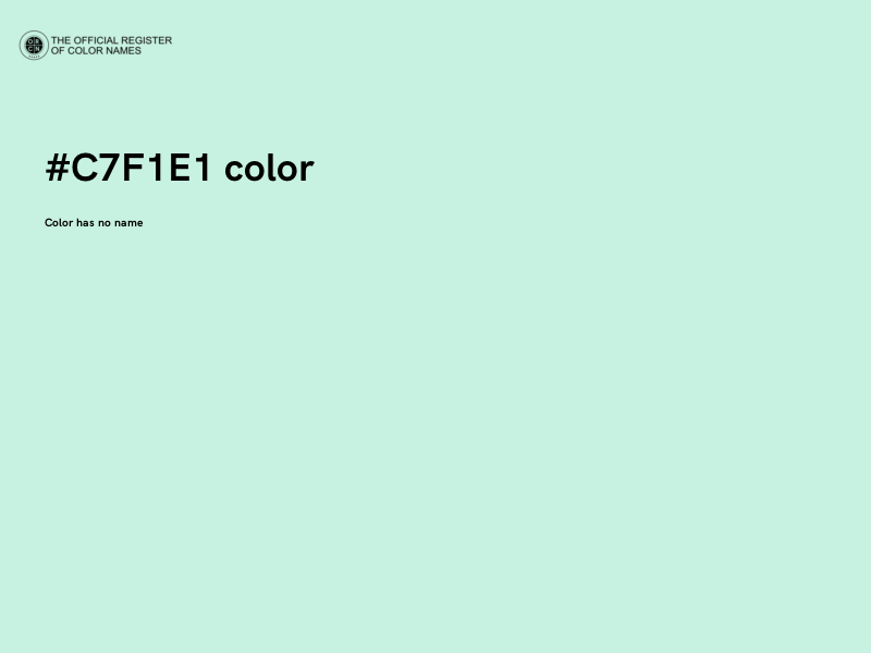 #C7F1E1 color image