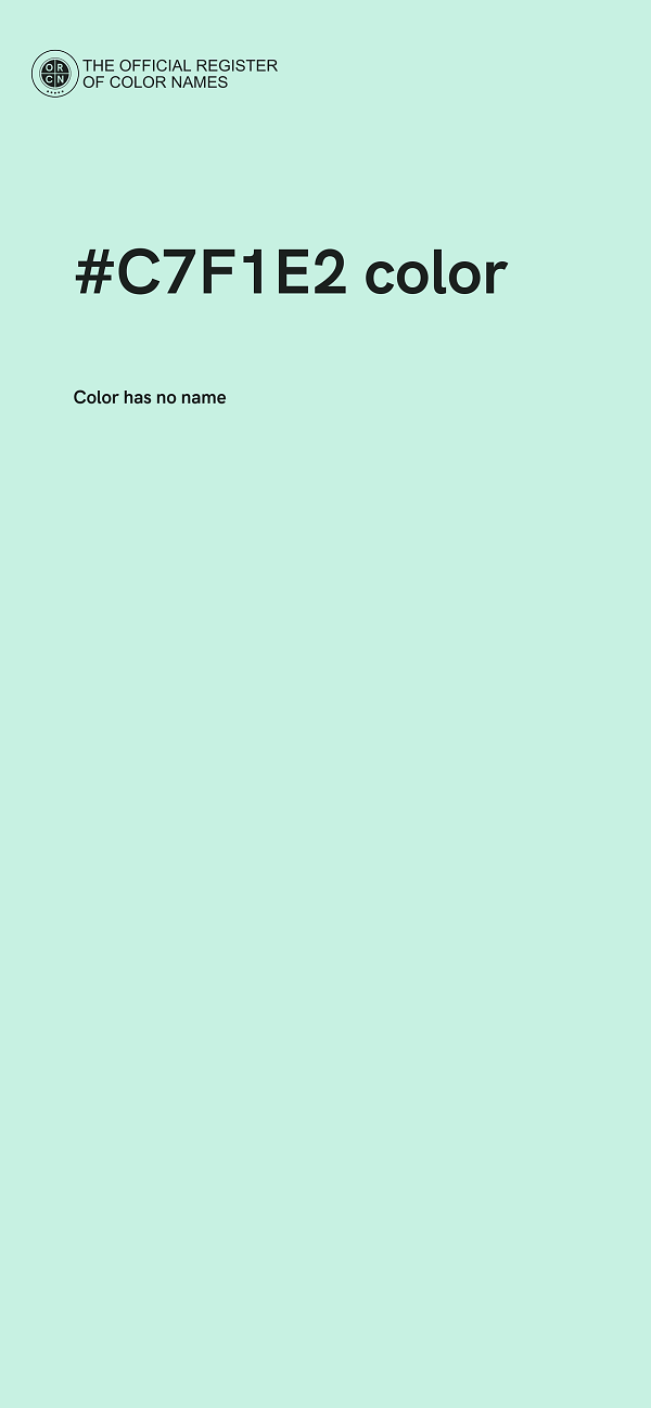 #C7F1E2 color image