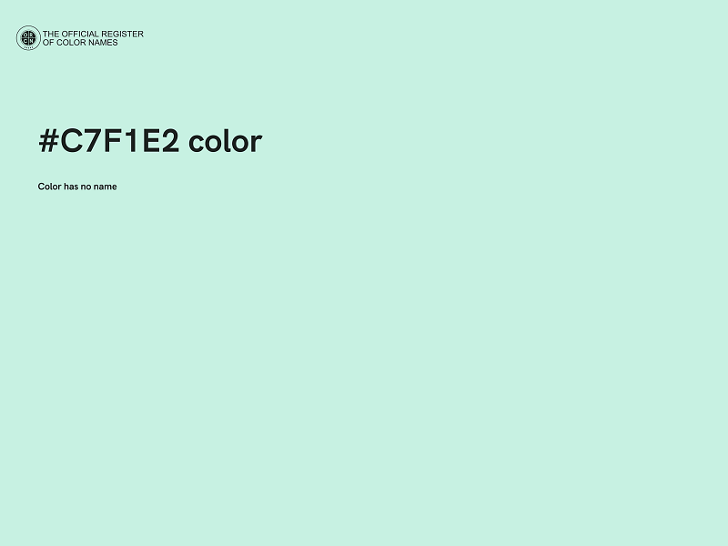 #C7F1E2 color image