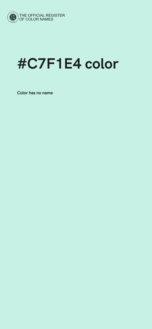 #C7F1E4 color image