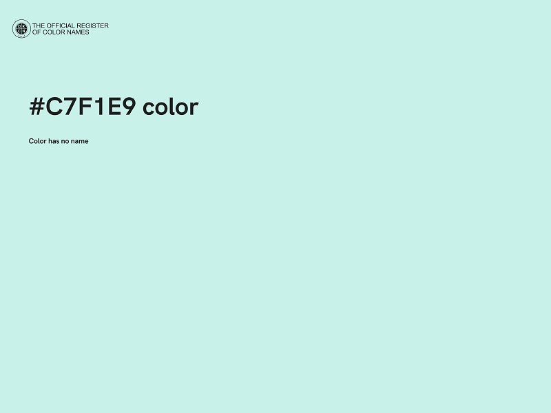 #C7F1E9 color image