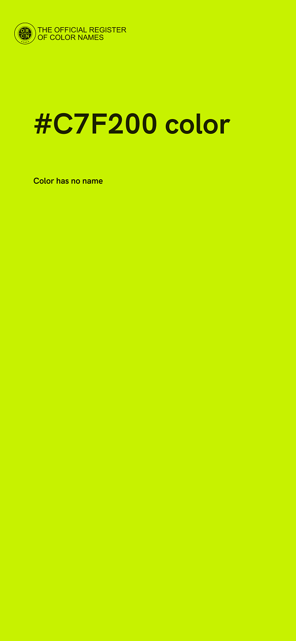#C7F200 color image
