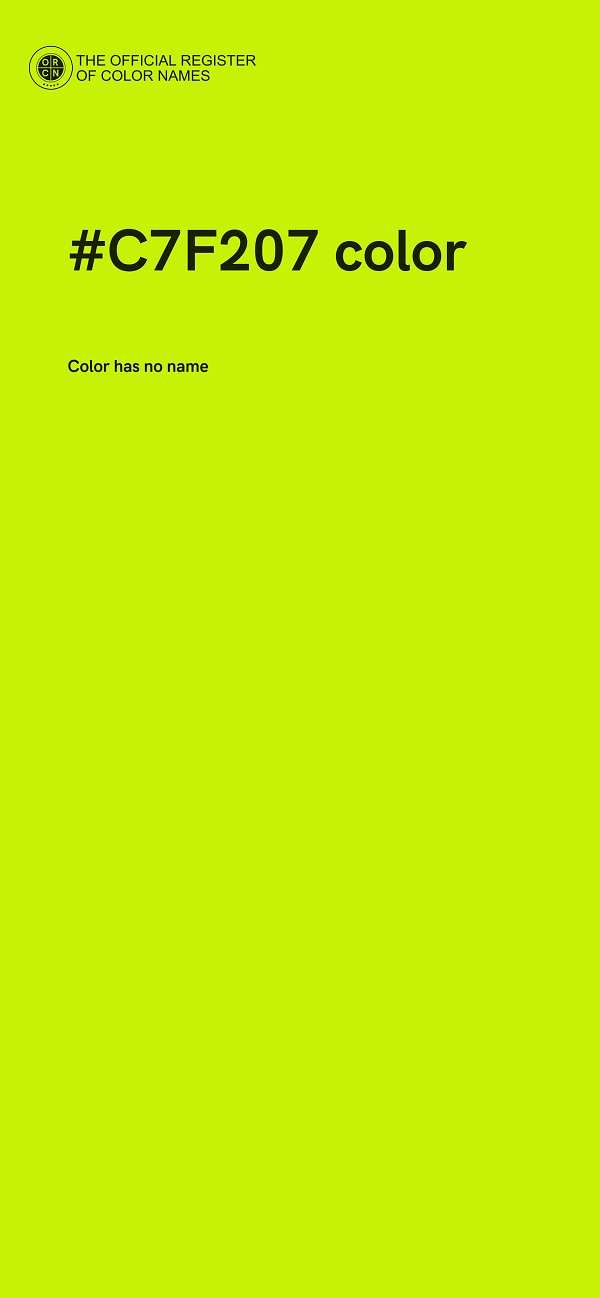 #C7F207 color image