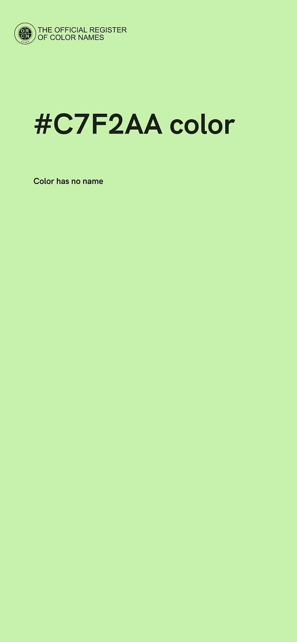 #C7F2AA color image