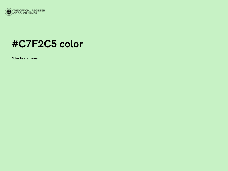 #C7F2C5 color image