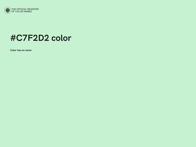 #C7F2D2 color image
