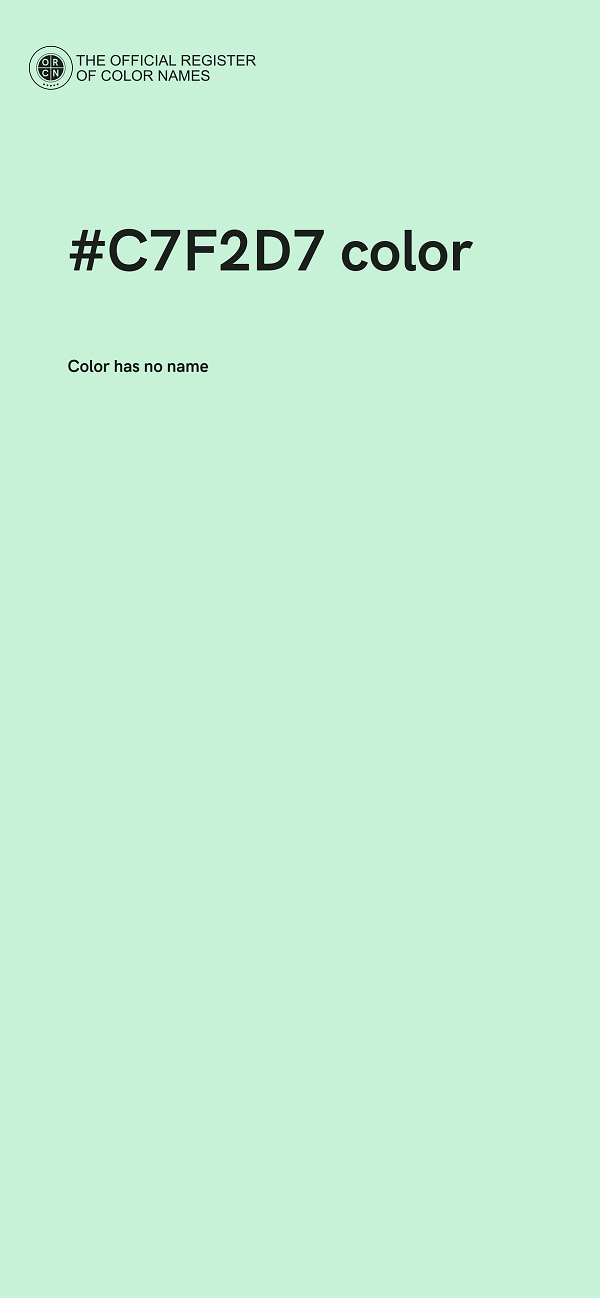 #C7F2D7 color image