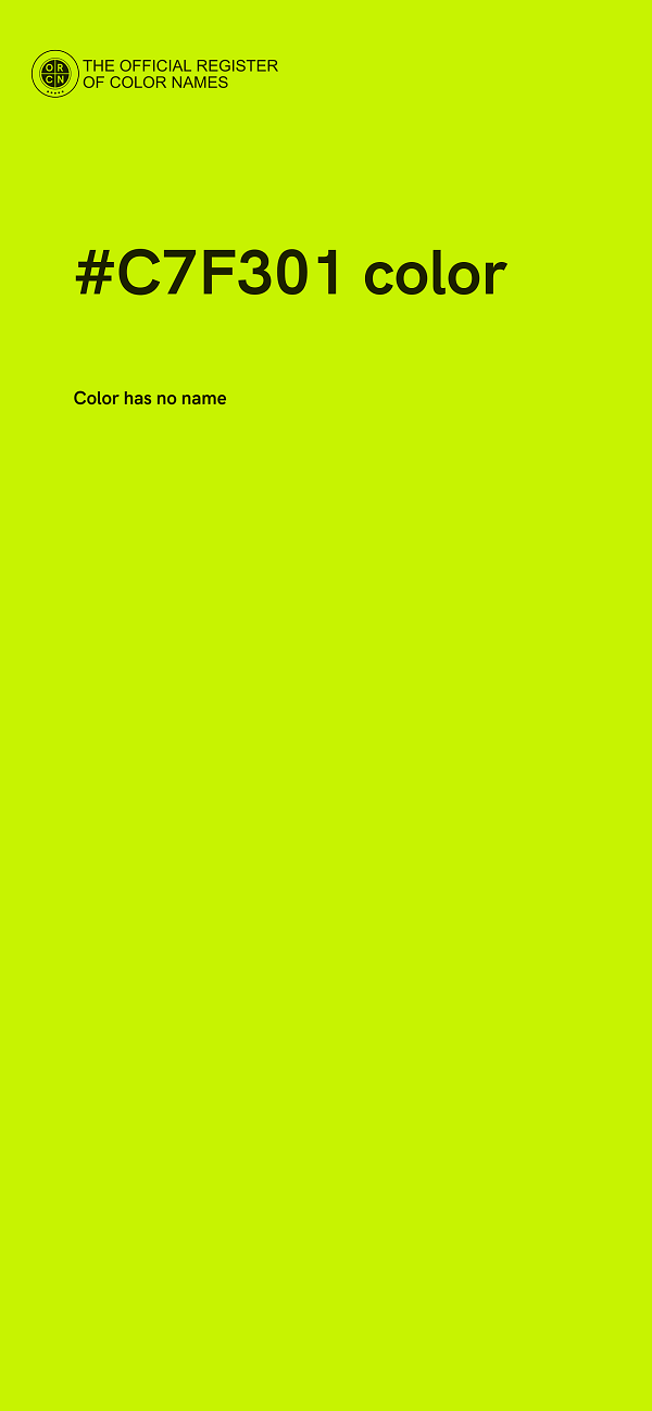 #C7F301 color image