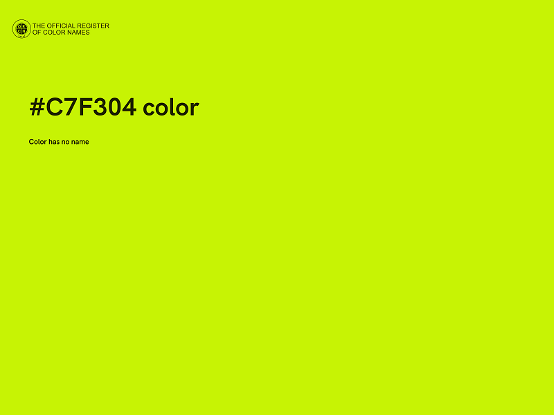 #C7F304 color image
