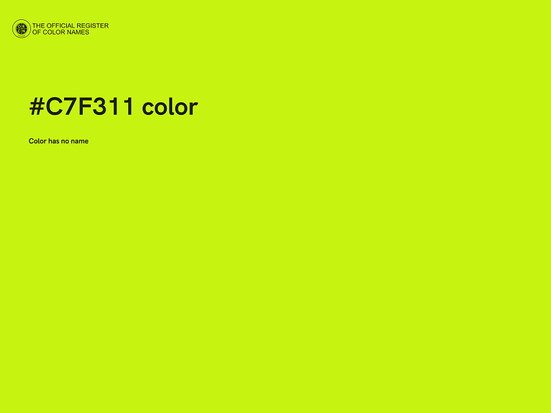 #C7F311 color image