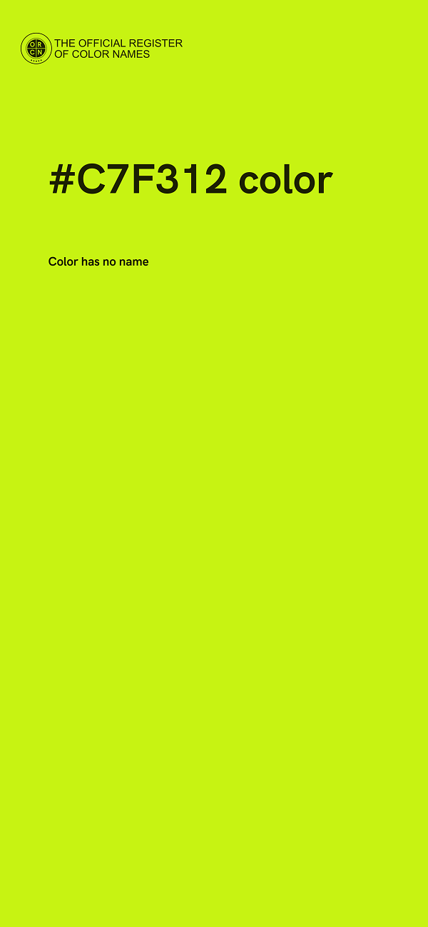 #C7F312 color image