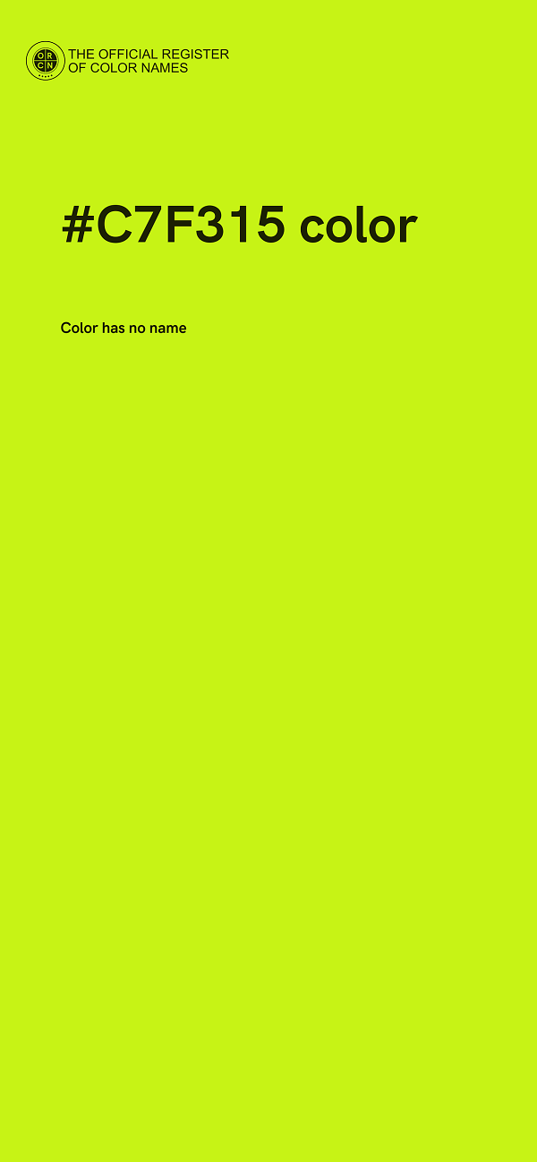 #C7F315 color image