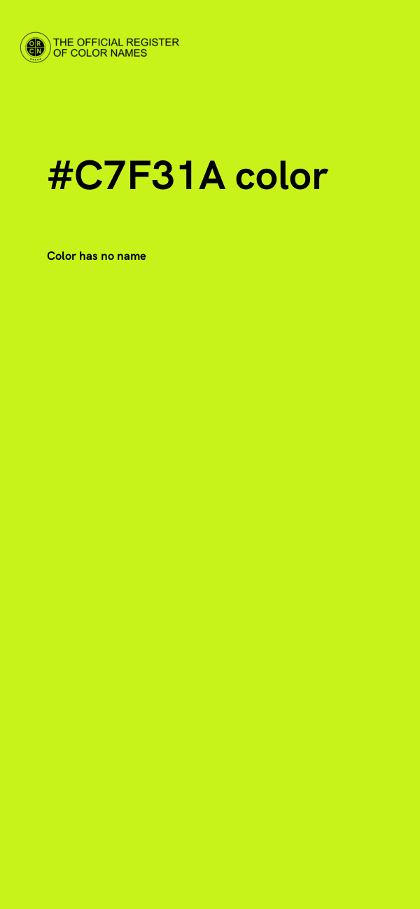 #C7F31A color image