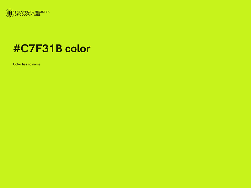 #C7F31B color image