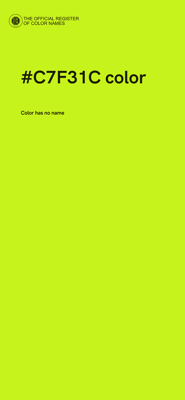 #C7F31C color image
