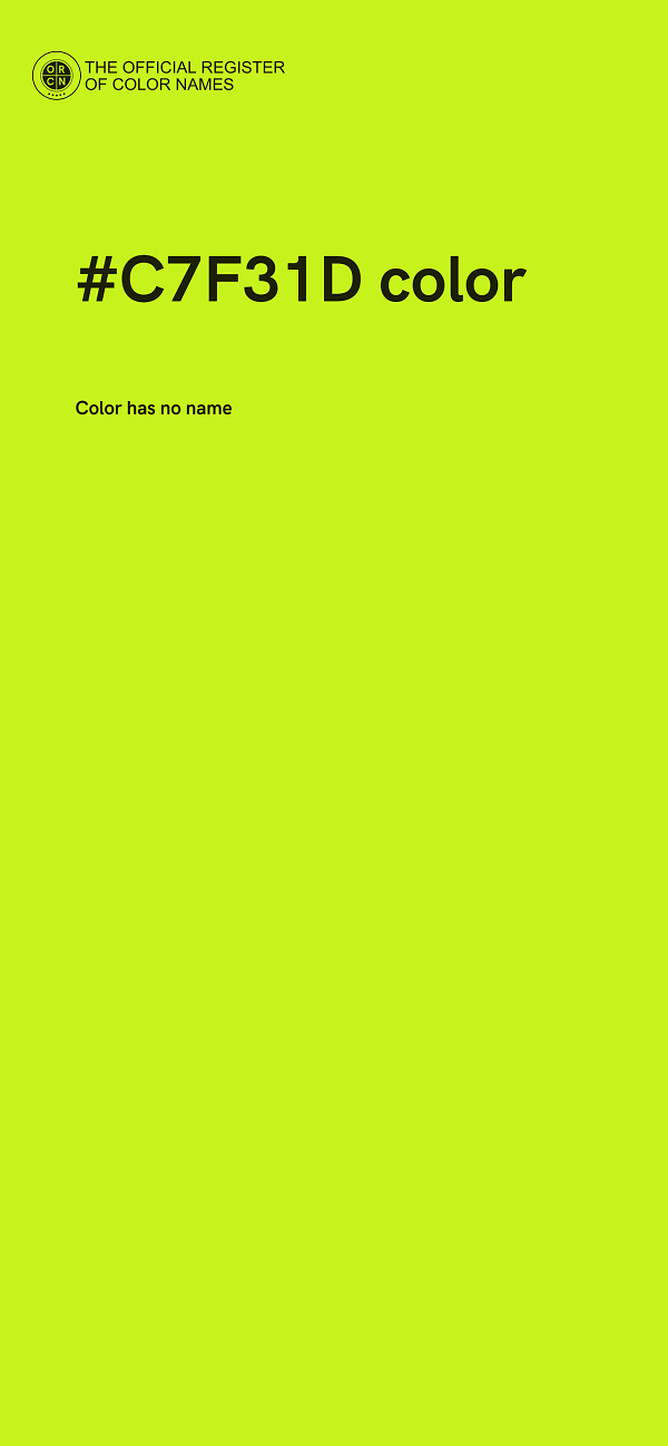 #C7F31D color image