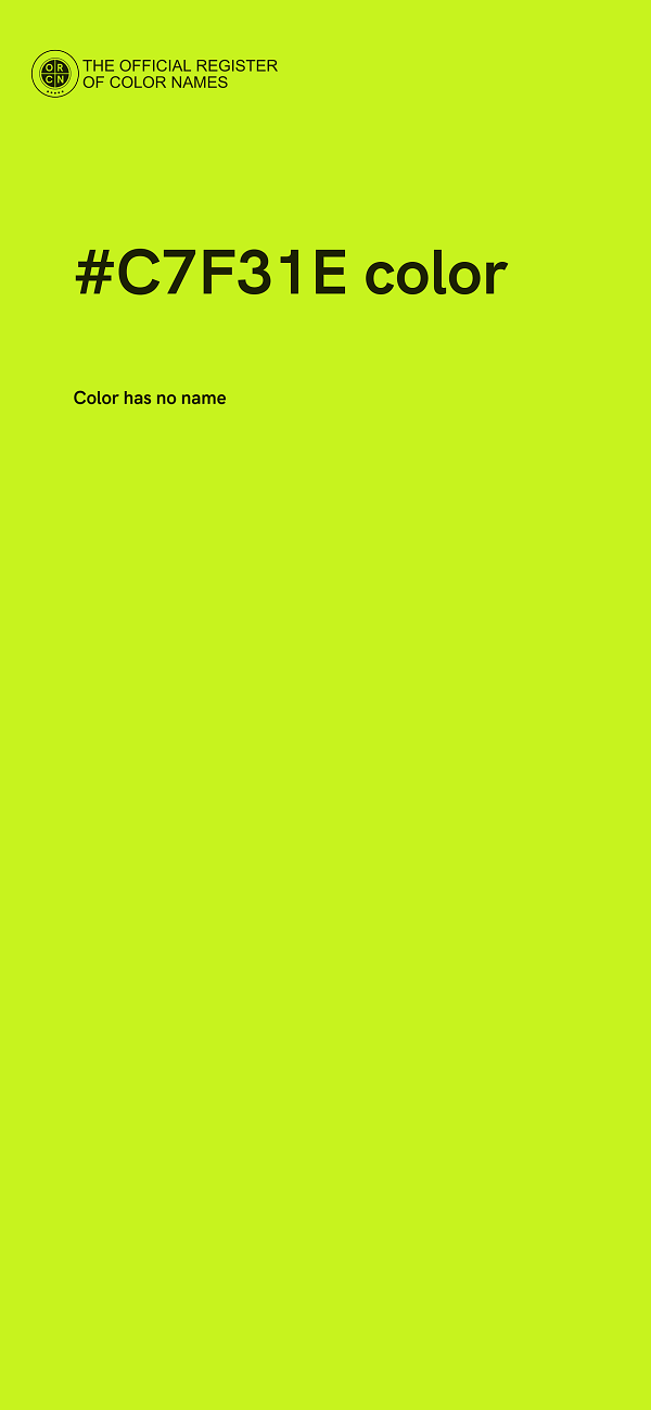#C7F31E color image
