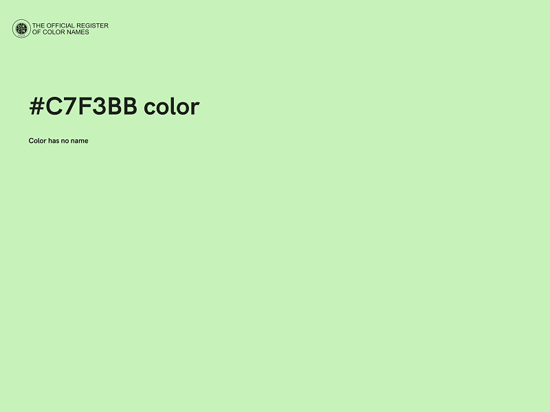 #C7F3BB color image