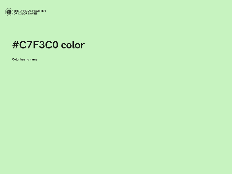 #C7F3C0 color image